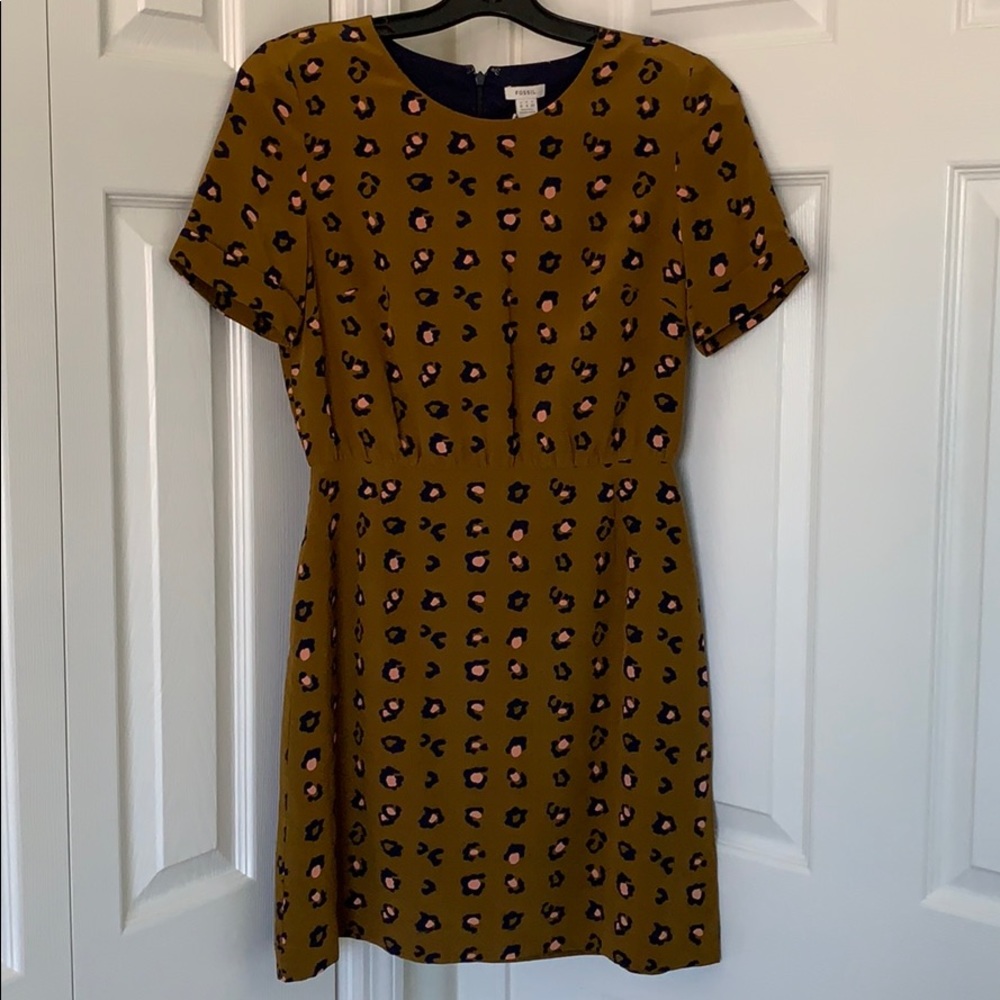 Fossil Olive Mini Dress NWT sz 0